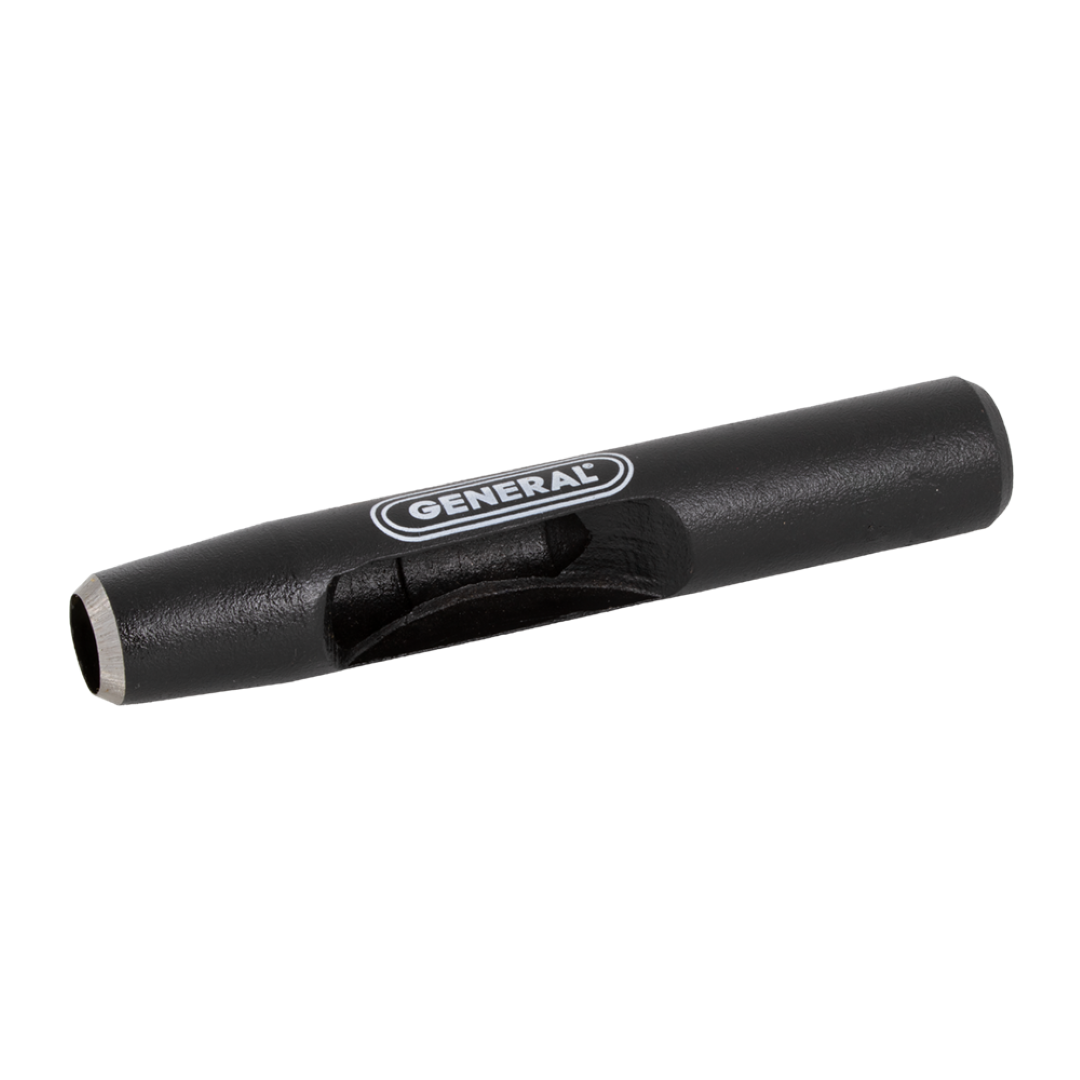 GENERAL 10mm Hollow Punch for precision cutting through soft materials like leather, cork, and rubber for flawless holes.