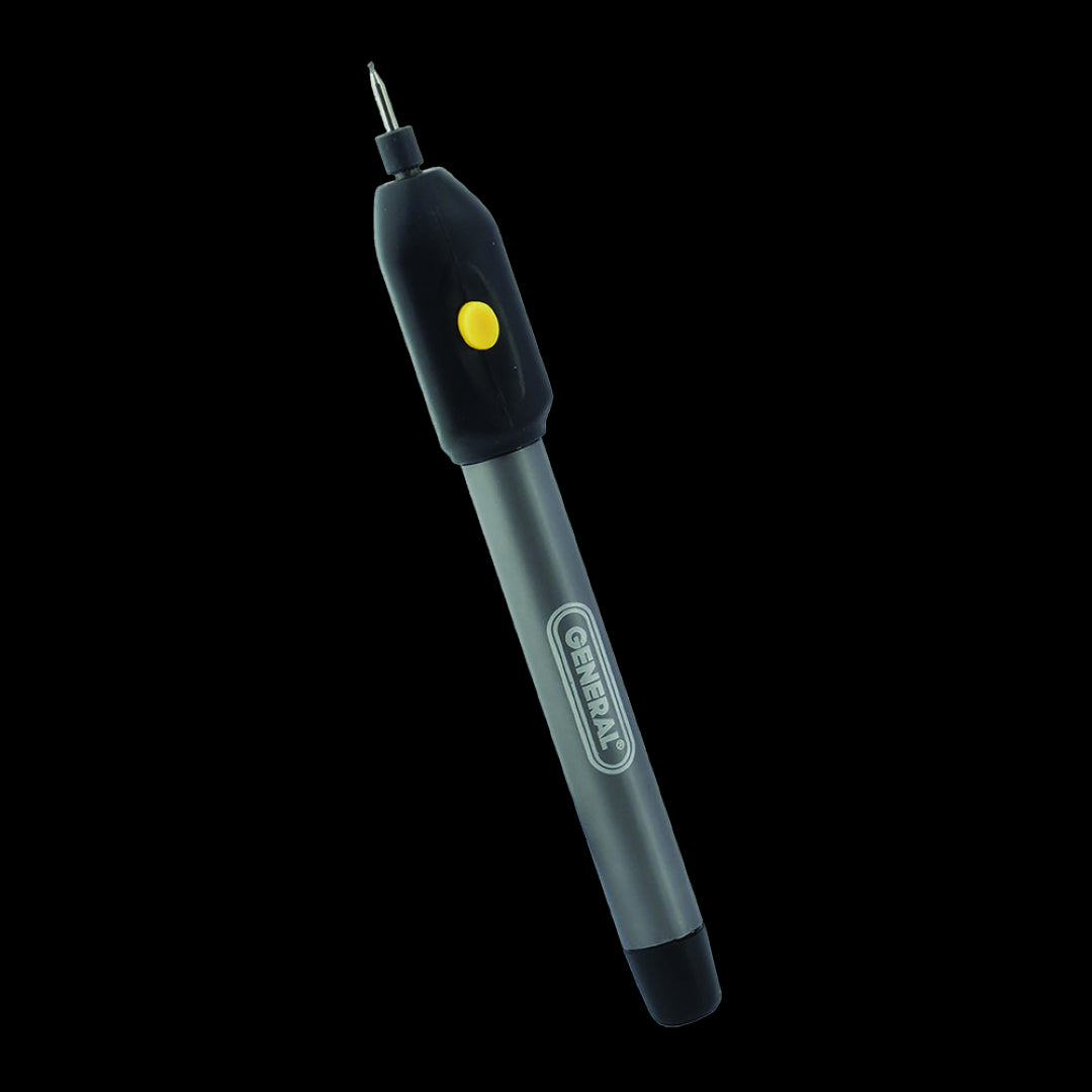 GENERAL Cordless Precision Engraver with 20,000 RPM motor for precise engraving on various materials.