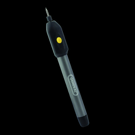 GENERAL Cordless Precision Engraver with 20,000 RPM motor for precise engraving on various materials.