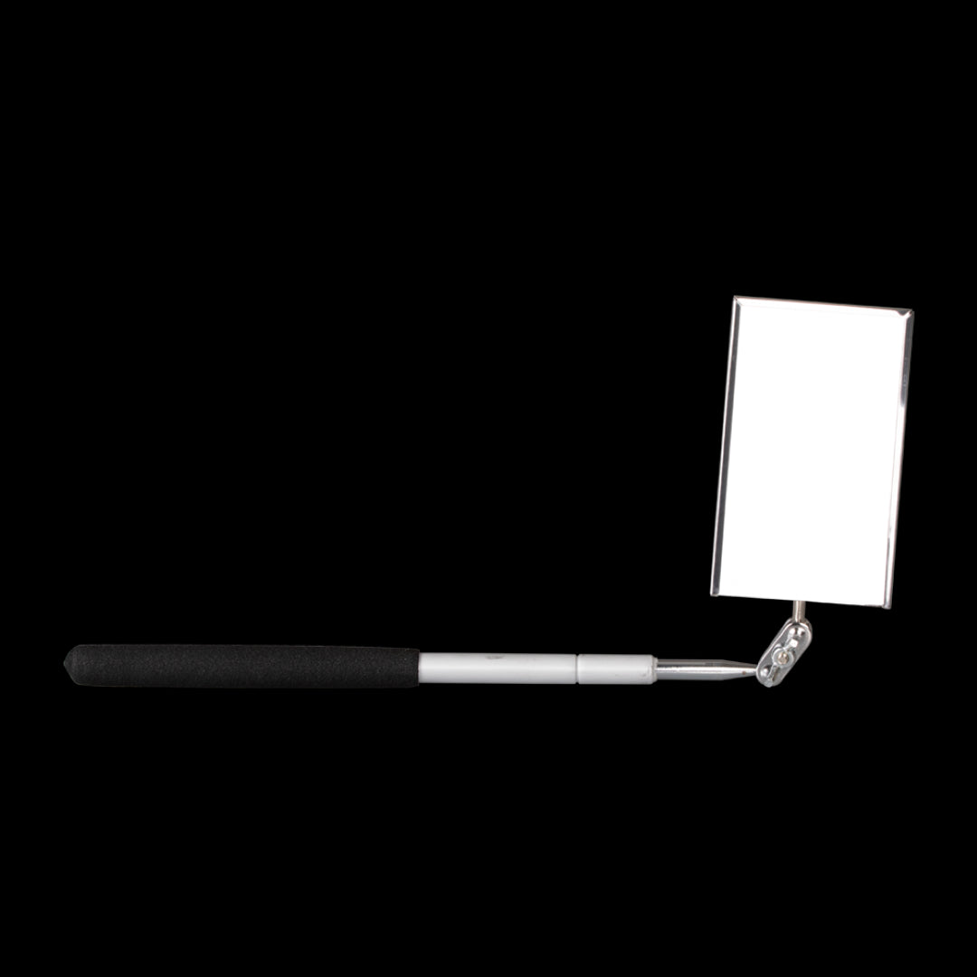 General Inspection Mirror 90mm x 50mm with extendable reach, ideal for locating items and inspecting tight spaces.