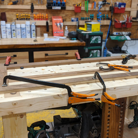 GRIP-ON 470mm C-Clamp with swivel pads for secure, damage-free clamping in woodworking, welding, and DIY projects.