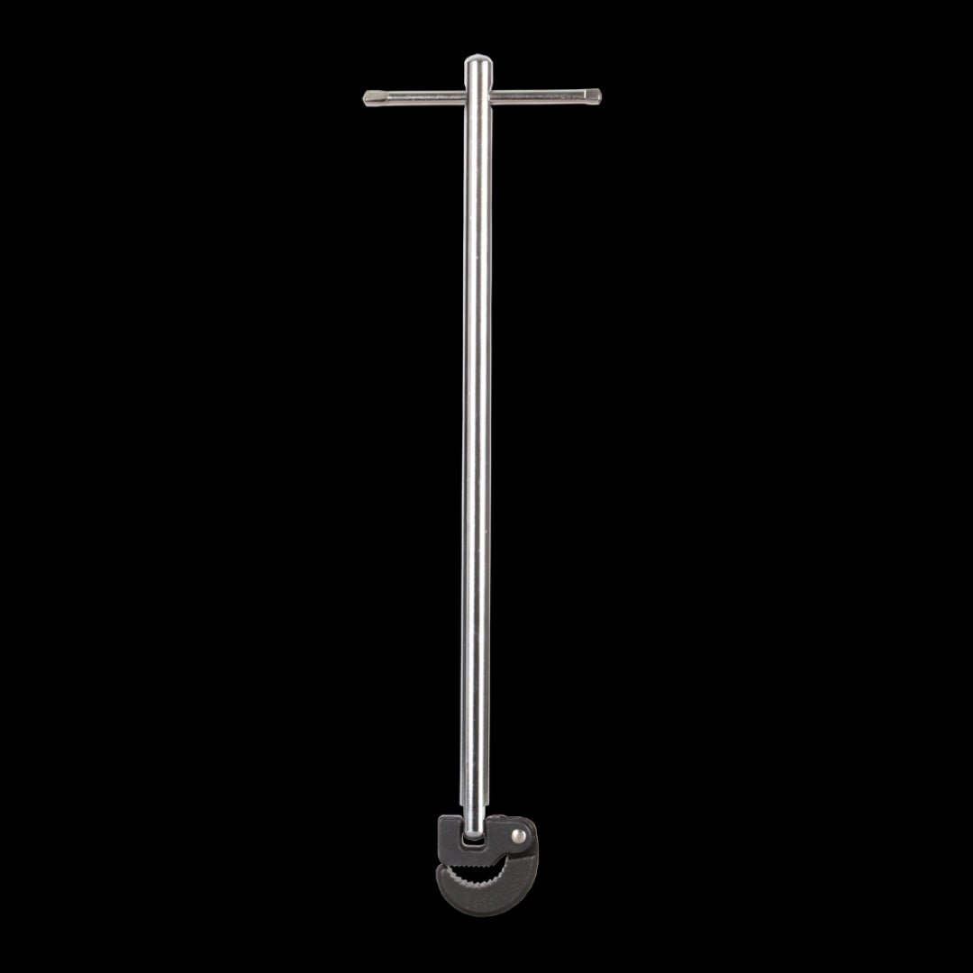 STANWAY 350mm Adjustable Basin Wrench with swivel head, strong jaws, and durable steel for efficient plumbing in tight spaces.