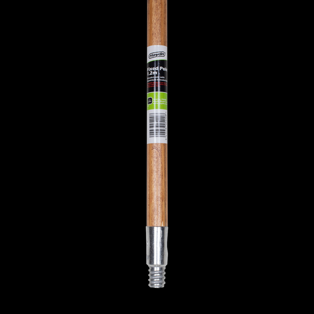 HAYDN 1.2m Wooden Handle, durable and lightweight, ideal for painting and reaching high areas with ease.