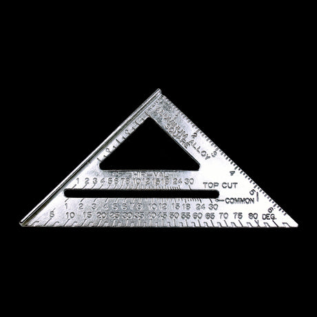 STANWAY 185mm Aluminium 45° Angle Square for precise measurements in woodworking and construction tasks.