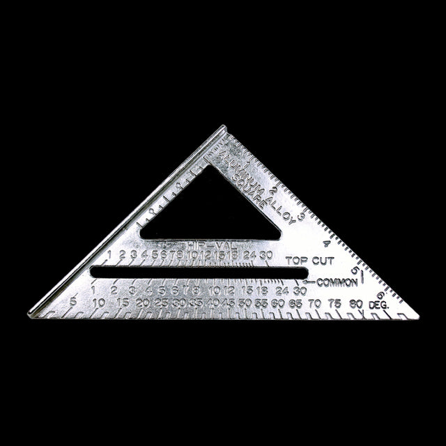 STANWAY 185mm Aluminium 45° Angle Square for precise measurements in woodworking and construction tasks.