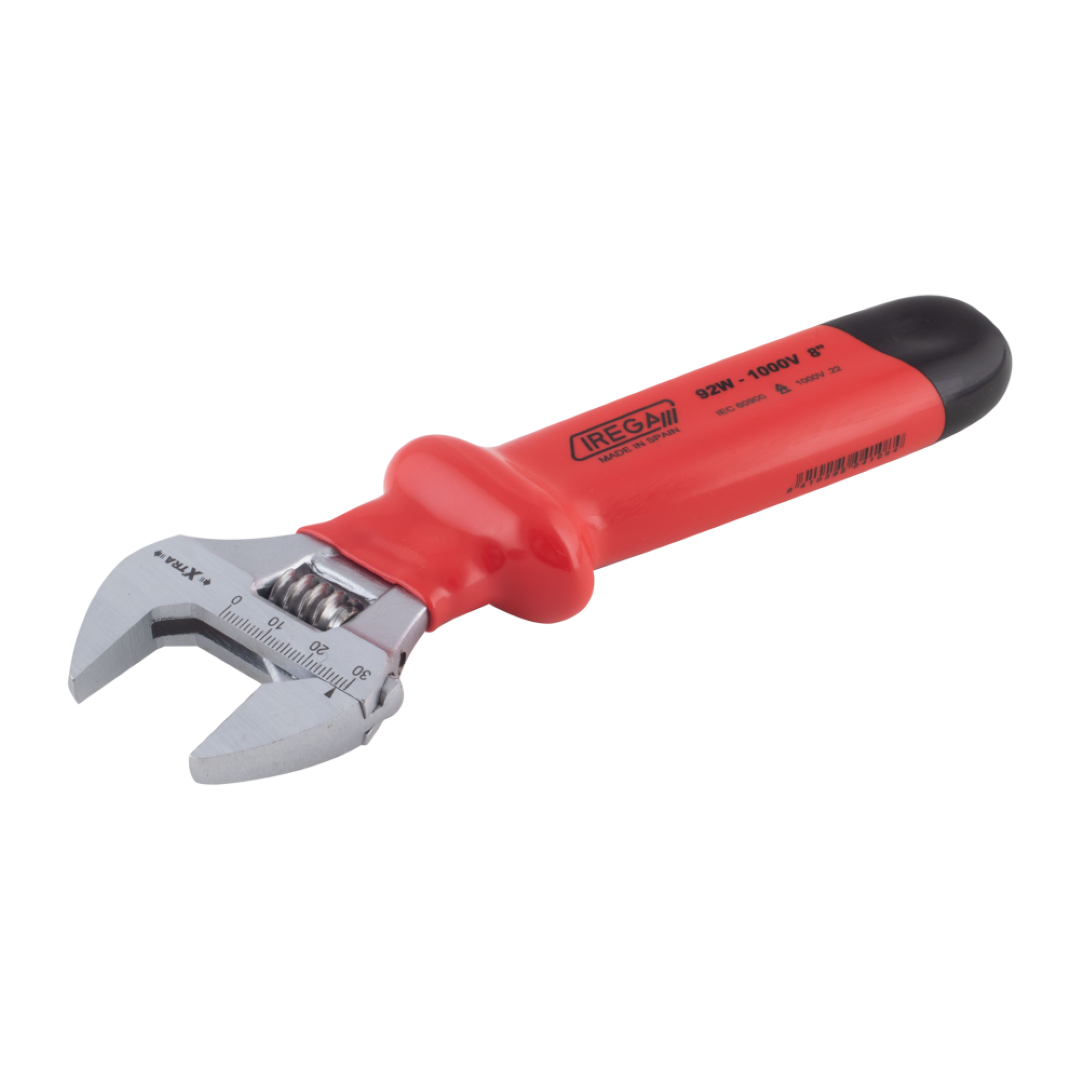 IREGA 1000V Insulated Adjustable Wrench (200mm x 30mm CAP)