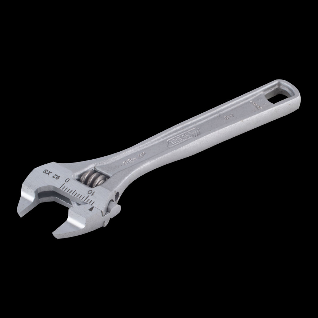 IREGA Xtra Slim Jaw Adjustable Wrench with 2.5mm jaws, 45% slimmer design for tight spaces, made from Chrome Vanadium Steel.