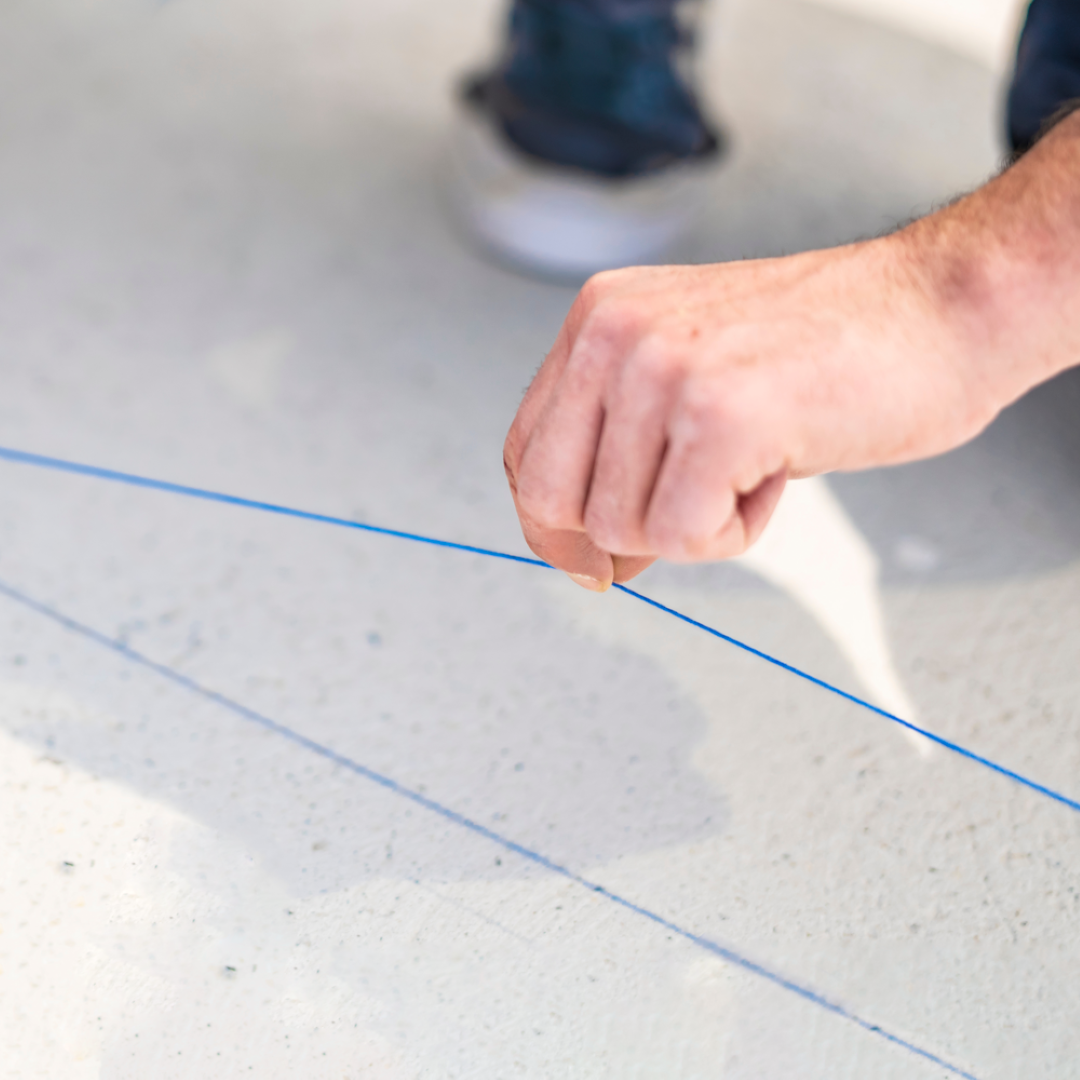 KESON Chalk Line Reel featuring durable synthetic line and blue marking chalk for precise outdoor and indoor project marking.