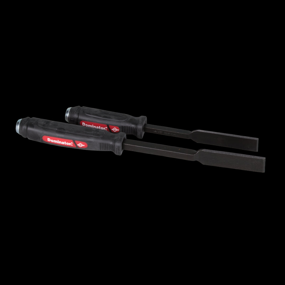 MAYHEW Dominator Weld Whacker Set includes 2 heavy-duty chisels designed for weld removal and metal shaping.
