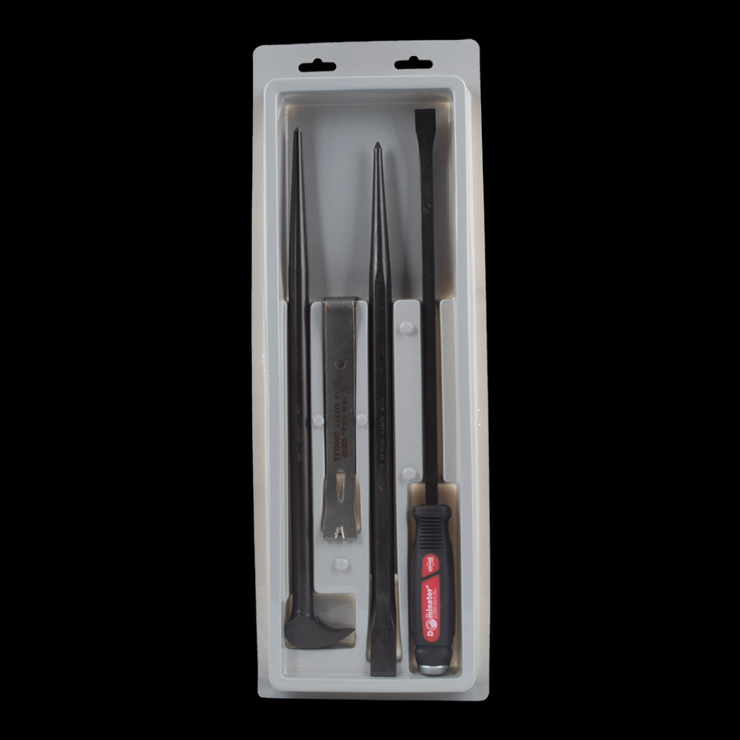 MAYHEW Pro Utility Bar Set - 4pc featuring durable pry bars for heavy use in automotive and construction tasks.