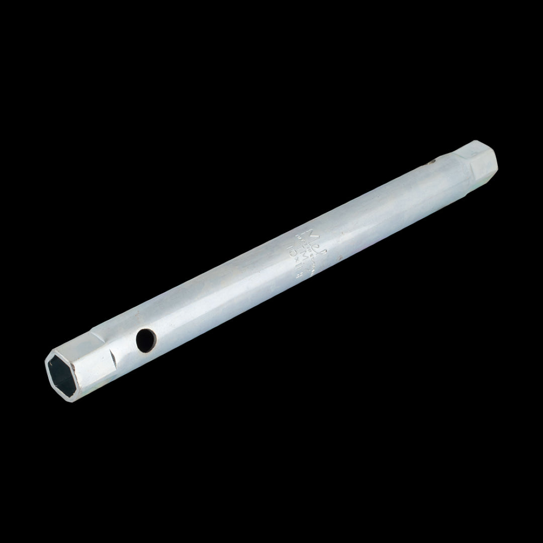 MELCO Double Ended Tube Spanner (10mm x 11mm) with durable steel construction and ergonomic T-bar design for easy access.