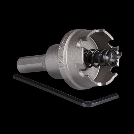 MORSE 32mm Carbide Hole Cutter designed for precision hole cutting in various materials like metal and PVC.