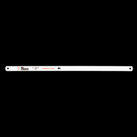 MORSE 18tpi Bi-Metal Hacksaw Blade for smooth, efficient cutting of metal, wood, and plastic; durable and reliable design.