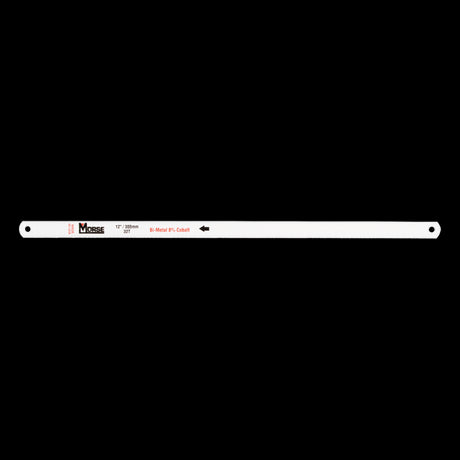 MORSE 32tpi Bi-Metal Hacksaw Blade designed for precision cutting in metal, plastic, and wood with flexibility for safety.