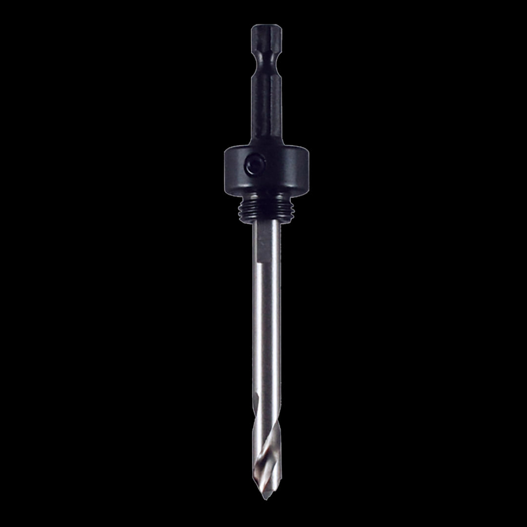 MORSE Holesaw Arbor 1/4" HEX, 1/2-20 for versatile, efficient drilling in wood, metal, and plastic with secure attachment.