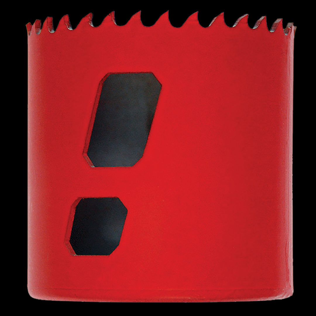 MORSE 48mm Bi-Metal Hole Saw for precision cutting in wood, plastic, and metals, featuring fast cutting and easy slug removal.