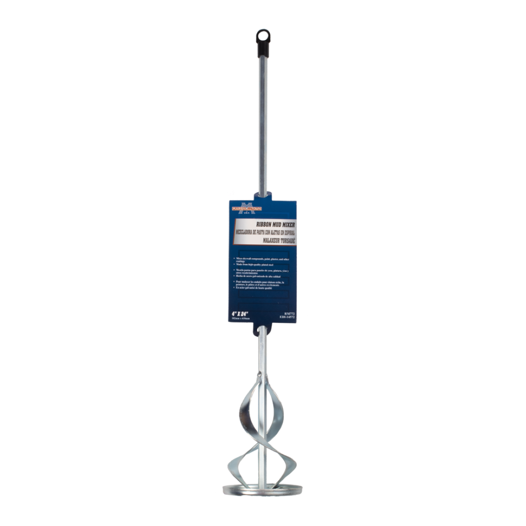 MARSHALLTOWN 600mm Ribbon Design Power Mud Mixer
