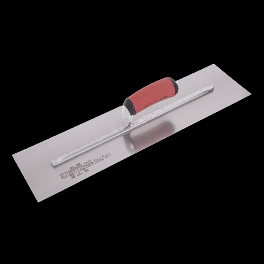 MARSHALLTOWN Cement Trowel, 500mm x 125mm, stainless steel, ergonomic grip for smooth concrete finishing.