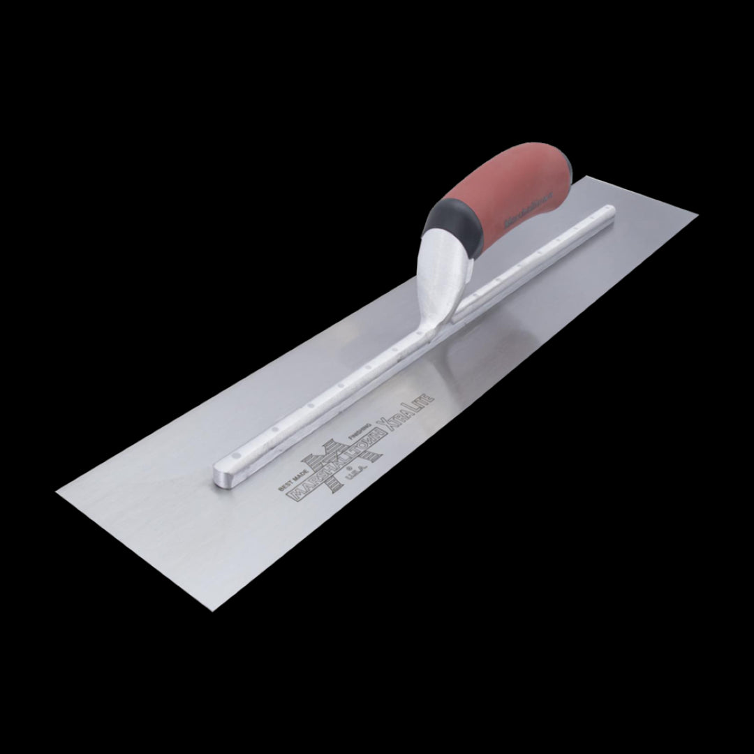 MARSHALLTOWN Cement Trowel 450mm x 125mm, stainless steel, ergonomic handle, ideal for smooth concrete finishes.