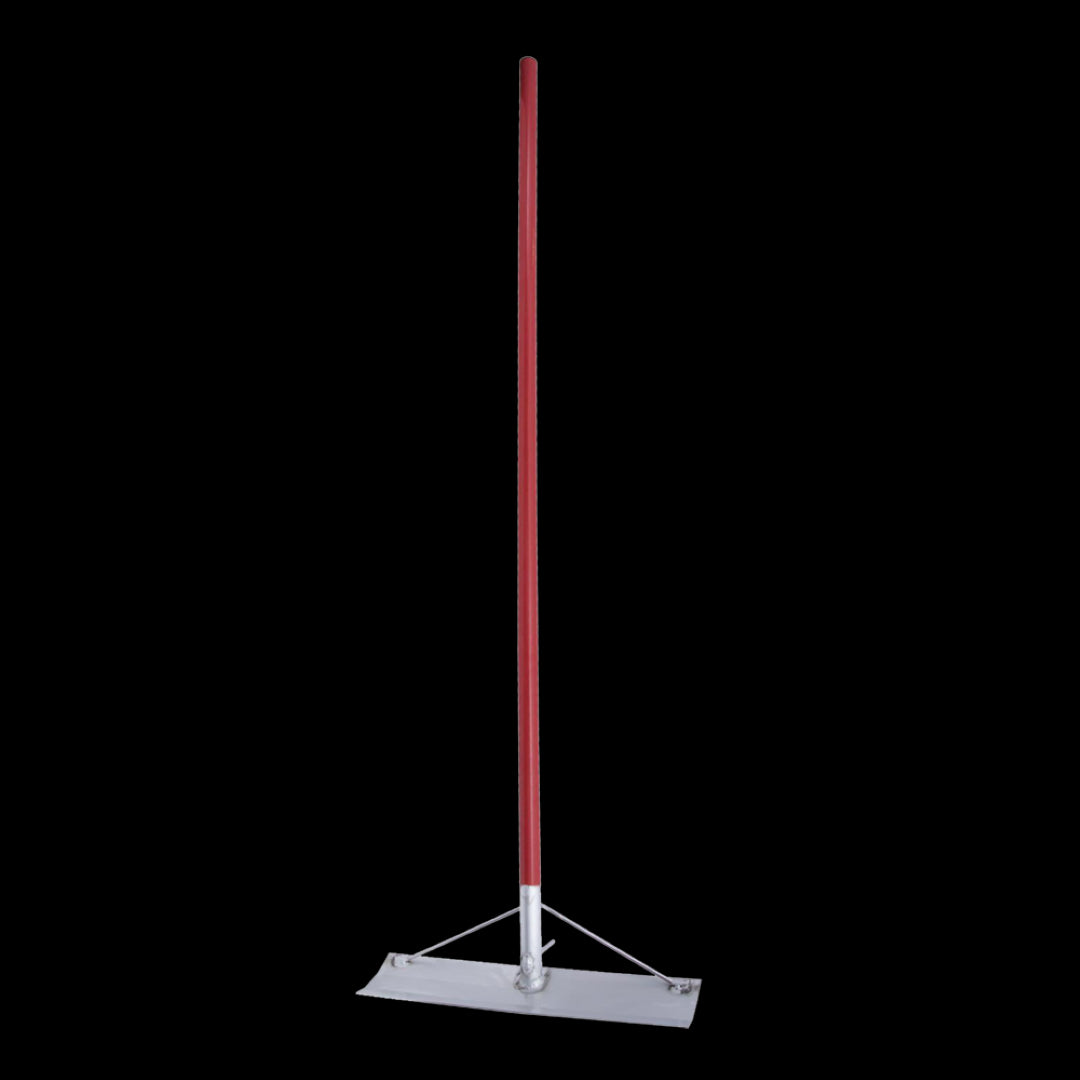 MARSHALLTOWN Aluminium Concrete Rake with 1524mm handle, designed for smooth finishes on concrete projects.