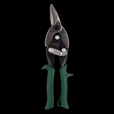 MIDWEST Right Aviation Snip with GLIDETECH forged blades for precise metal cutting, ideal for DIY and professional use.