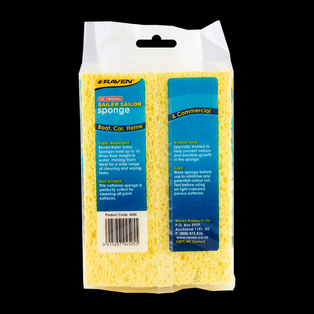 RAVEN Bailer Sailor Sponge: hypoallergenic, ultra-absorbent, eco-friendly cleaning tool for boats, cars, and homes.
