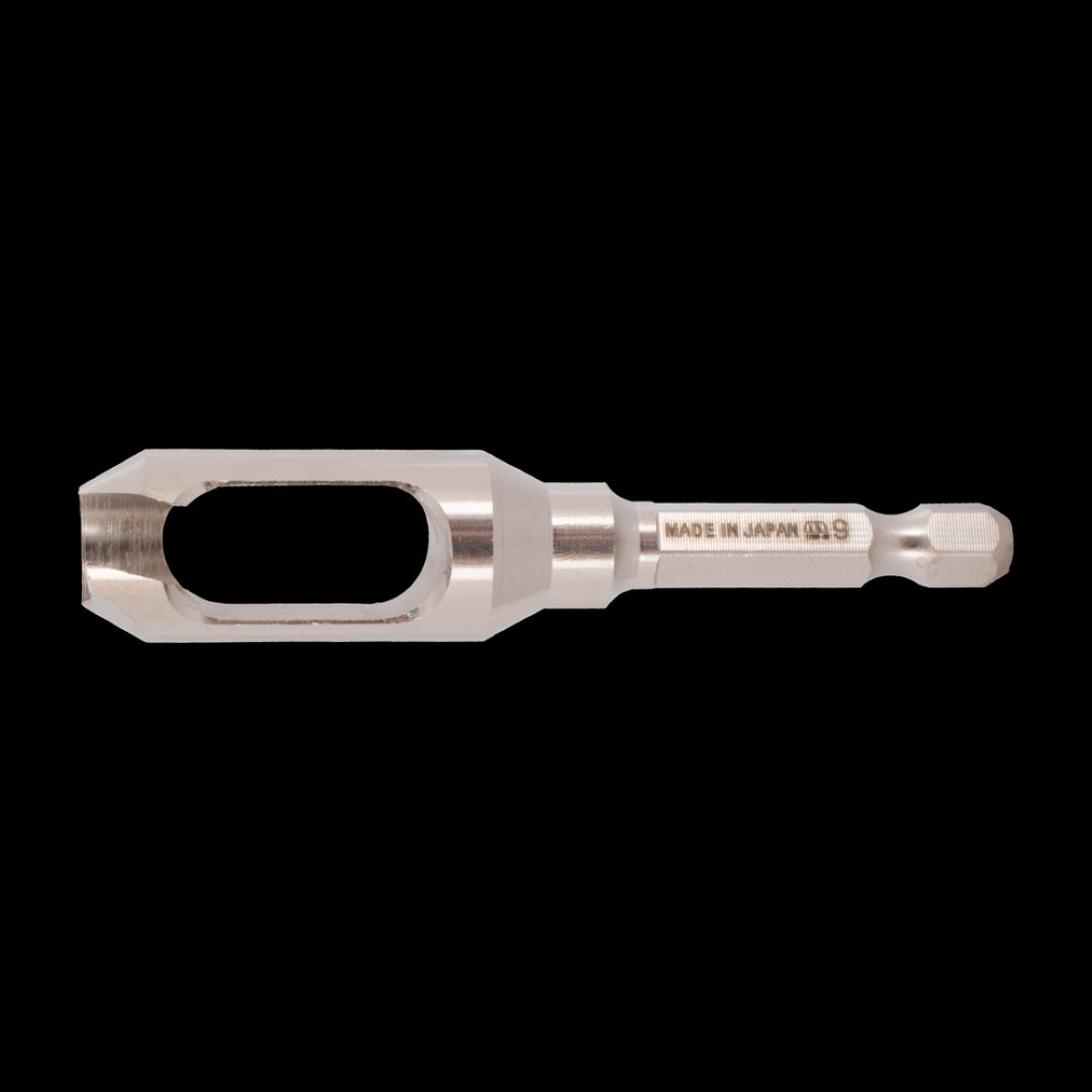 STAR-M 9mm Plug Cutter for creating snug wooden plugs, made of durable High Carbon Steel, compatible with various drills.