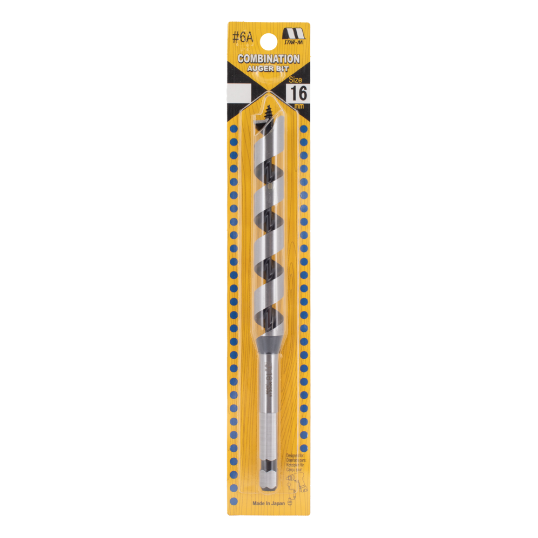 STAR-M Combination Auger Bit (16mm x 200mm)