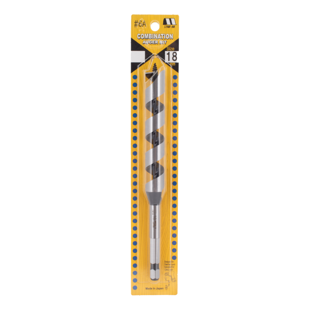 STAR-M Combination Auger Bit (18mm x 200mm)