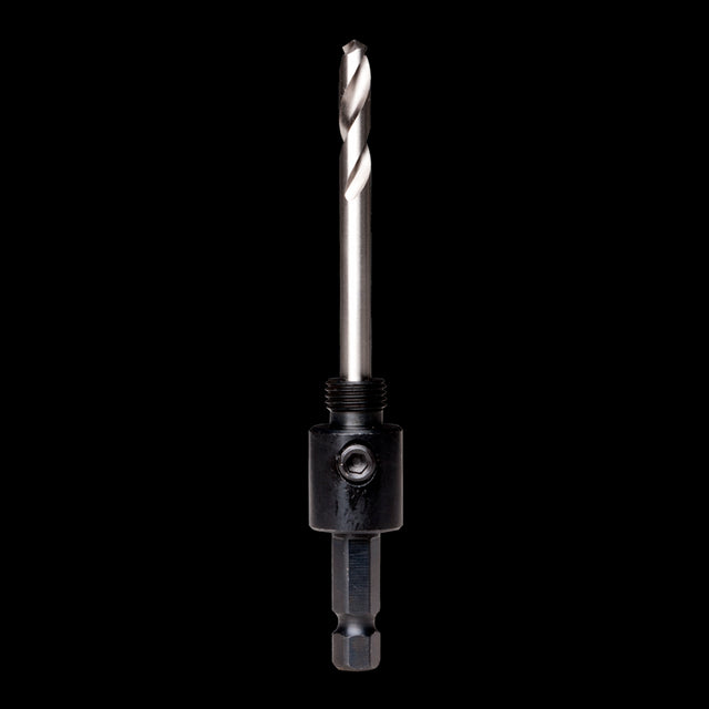 STARRETT HSS Arbor (14mm-30mm) for precise drilling in metal and wood, featuring a durable SDS-Plus shank.