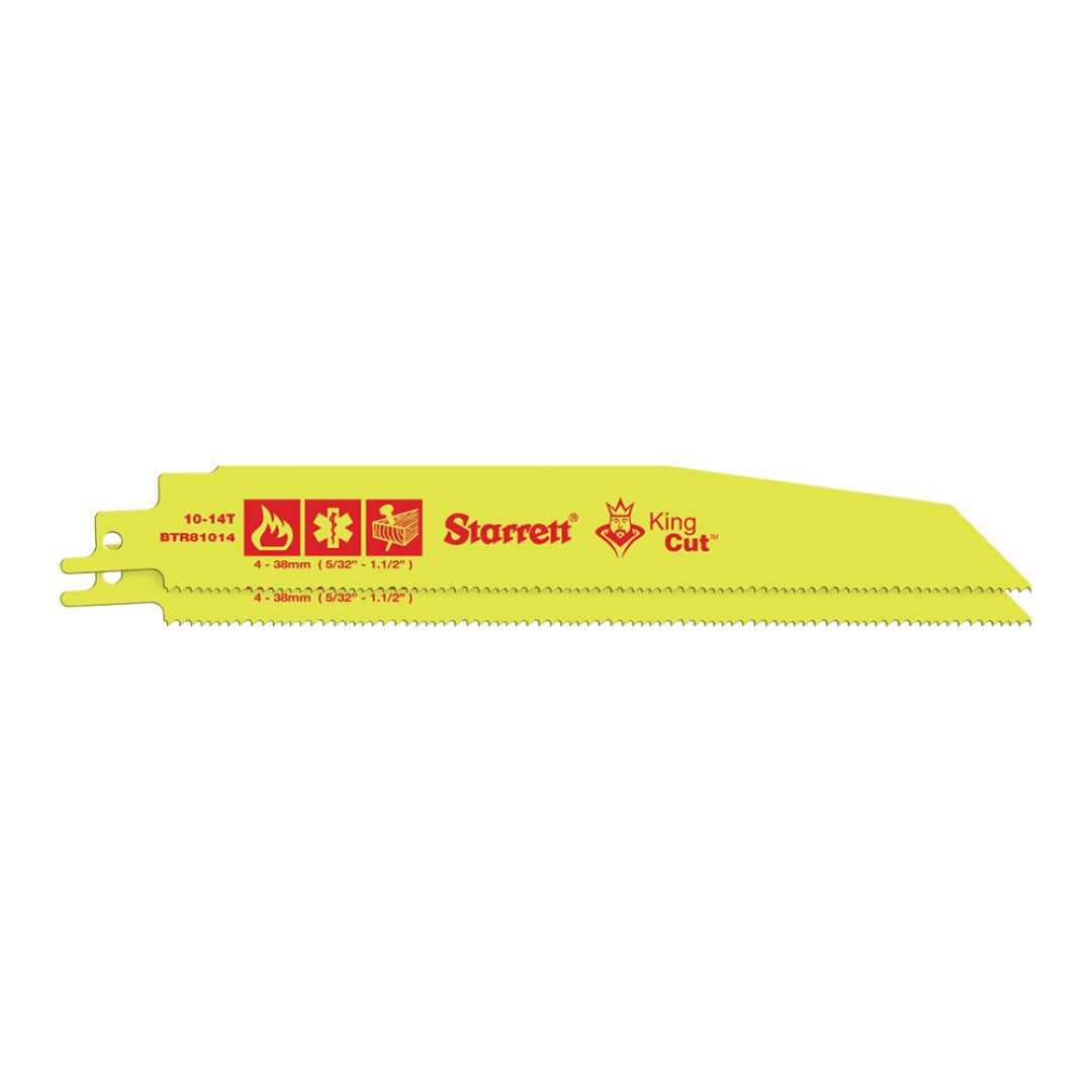 STARRETT Fire Rescue & Demolition Reciprocating Blade (200mm x 10/14t) - 2 Pack