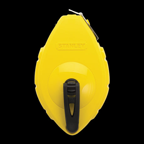 STANLEY 30m Chalk Line with durable plastic case, bright line visibility, easy-release mechanism for accurate markings.