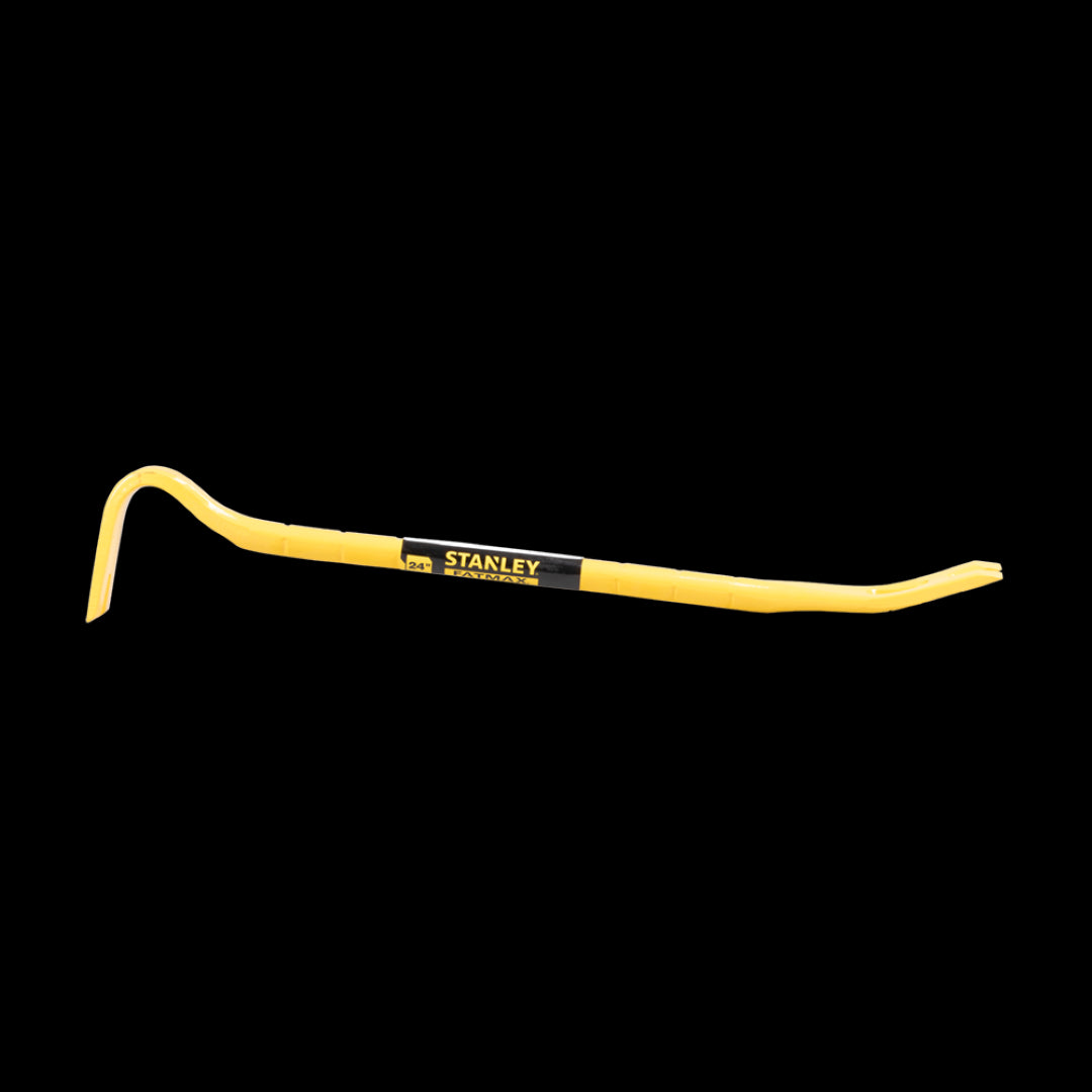 STANLEY 610mm Fatmax Wrecking Bar featuring high-quality steel, ergonomic grip, and optimal leverage for demolition projects.