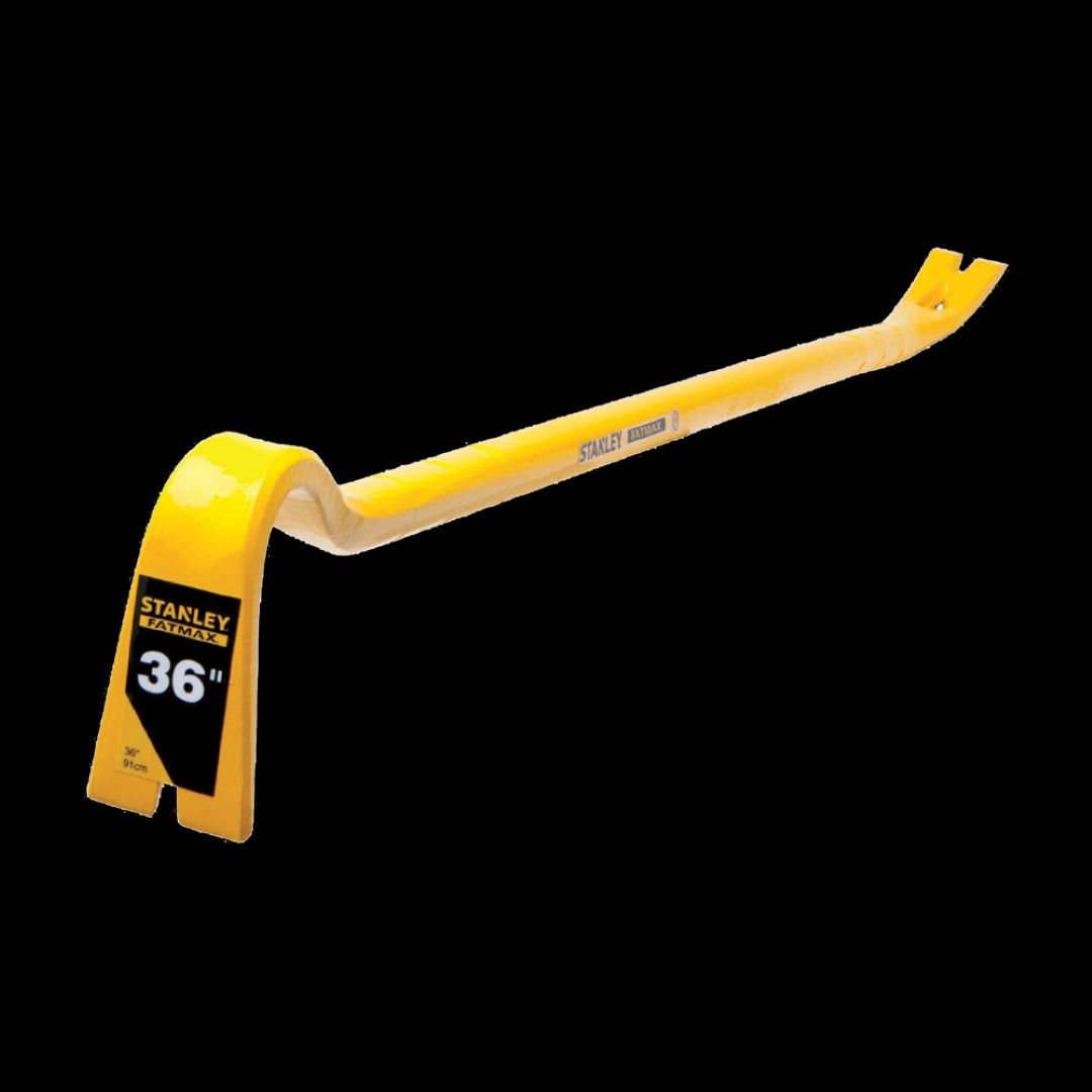 910mm STANLEY Fatmax Wrecking Bar made from durable steel, designed for prying and lifting in heavy-duty tasks.
