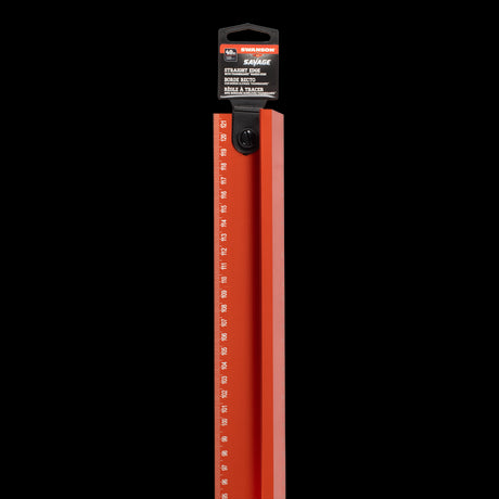 SWANSON 1200mm Savage™ No-Slip Straight Edge in vibrant orange, crafted from durable aluminum for precise, safe cutting.