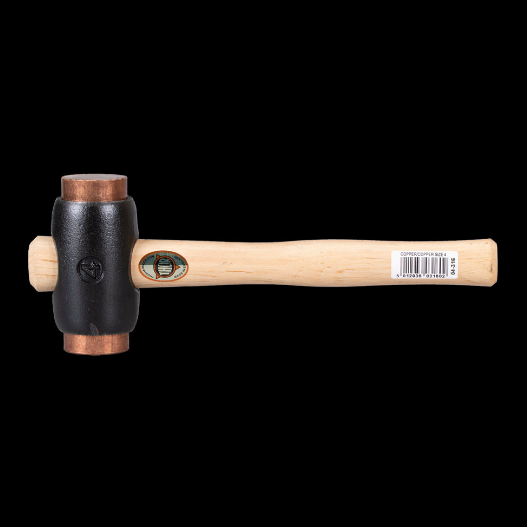 THOR 50mm Copper Hammer with durable copper face for minimal surface damage and powerful impacts, ideal for metalworking and carpentry.