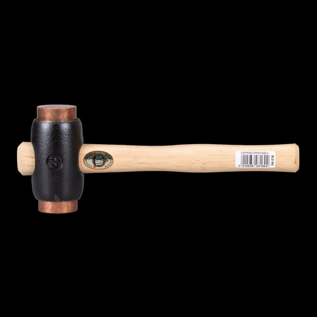 THOR 50mm Copper Hammer with durable copper face for minimal surface damage and powerful impacts, ideal for metalworking and carpentry.