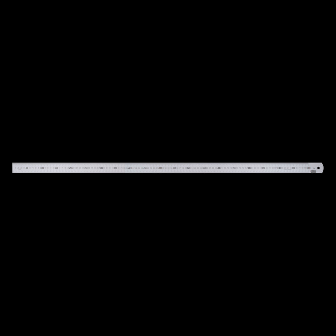 TOLEDO 1000mm Stainless Steel Rule featuring double-sided metric and imperial measurements for precise and durable measurement.