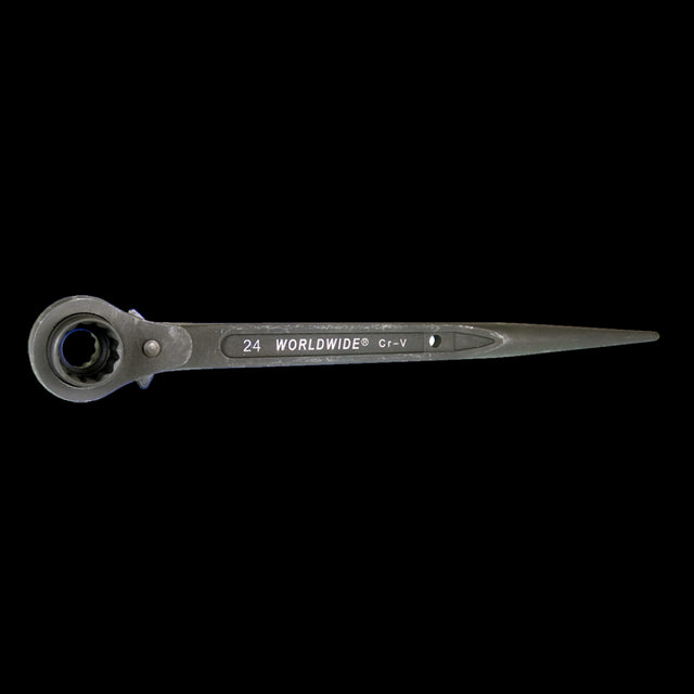 TOOLWARE 360mm Spud Ratchet Wrench with ergonomic grip, designed for versatile tightening in tight spaces.