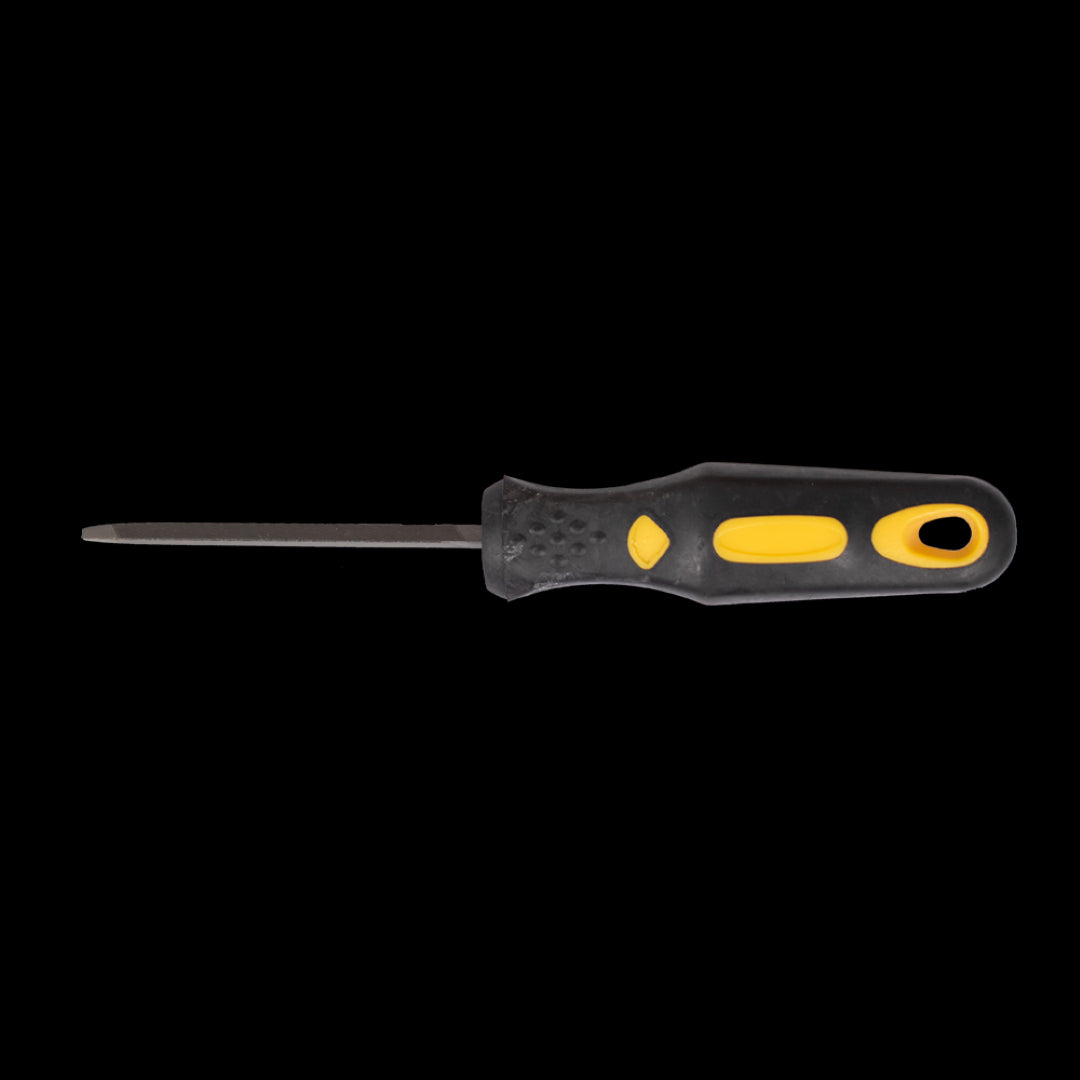 STANWAY 100mm Slim Taper File for precision sharpening with a tapered triangular design and comfortable handle for detailed finishes.