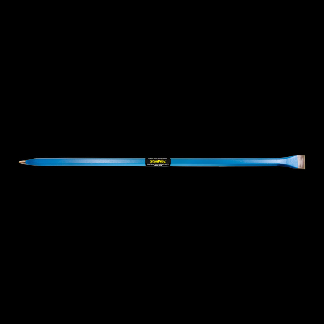 STANWAY Heavy Duty Crowbar 1200mm, dual-end design for digging, breaking, and loosening tough soil and surfaces.