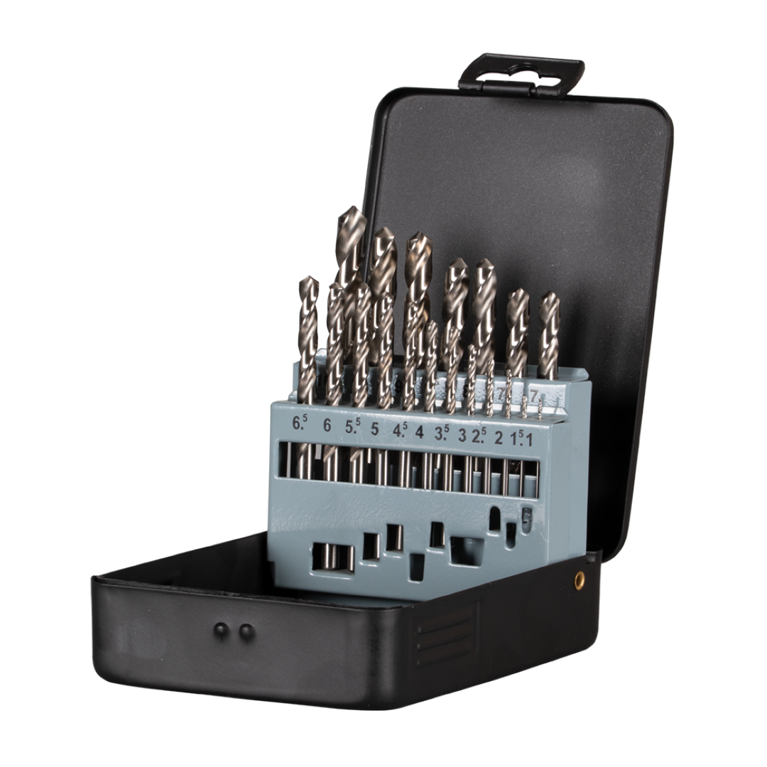 STANWAY Metric HSS Drill Set - 19pc, precision drill bits in various sizes, ideal for professionals and DIY enthusiasts.