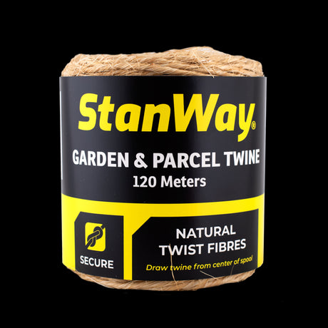 STANWAY 120m Sisal Garden Twine made from 100% natural fibres, ideal for supporting plants and various gardening tasks.
