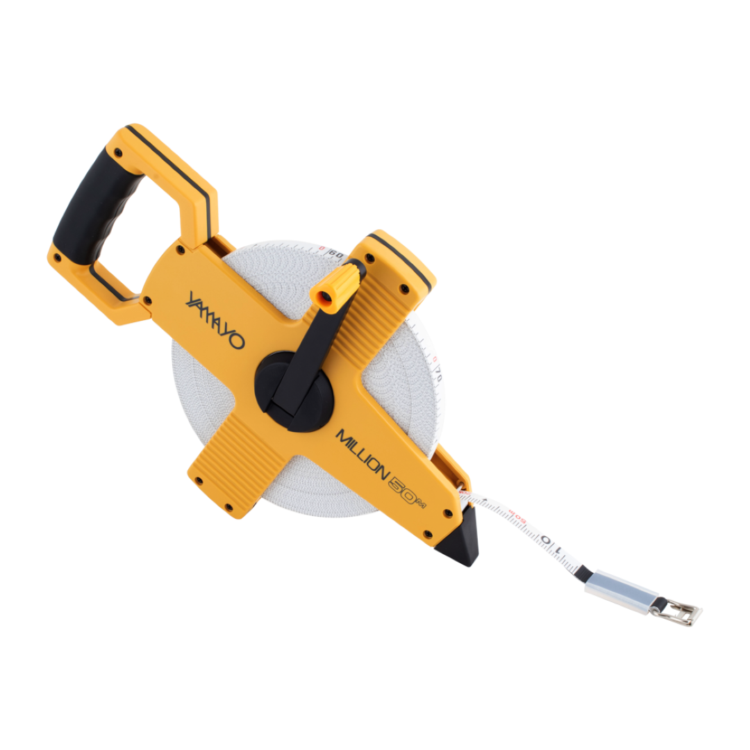 YAMAYO 50m PVC Coated Fibreglass Measuring Tape