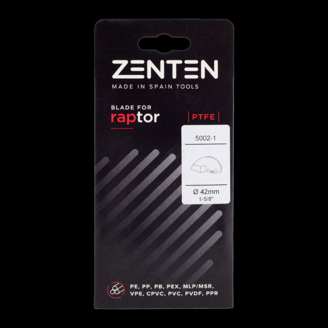 ZENTEN replacement blade for ZE5042-1 pipe cutter, stainless steel, efficient, precise cutting for plastic and multilayer pipes.