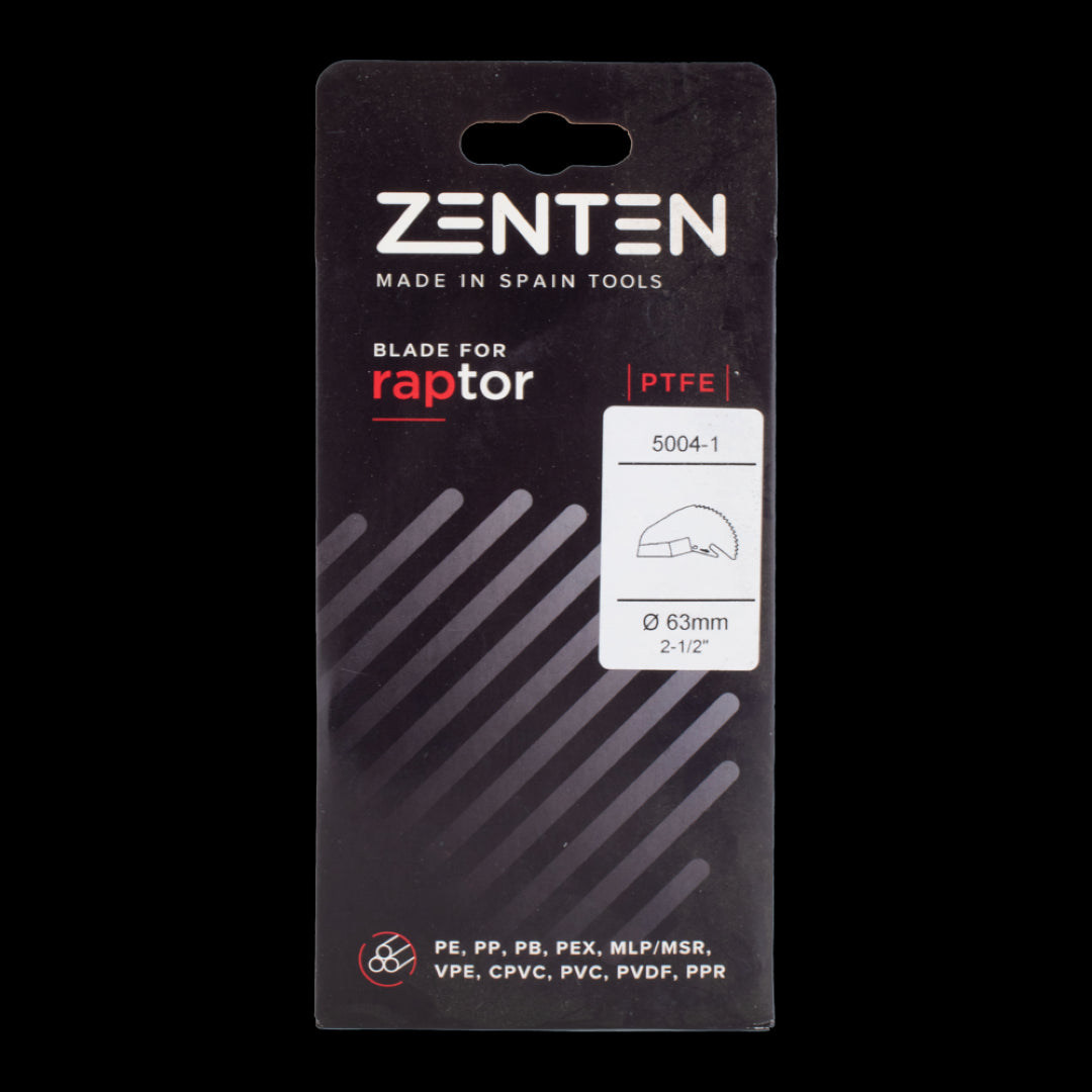 ZENTEN Replacement Blade for ZE5063-1, stainless steel, precise for cutting 63mm plastic and multilayer pipes, easy blade change.