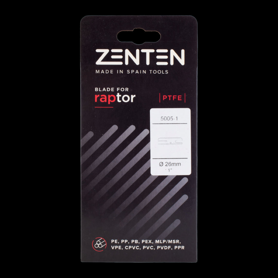 ZENTEN Replacement Blade for ZE5026-1: high-quality stainless steel blade for precise plastic cutting with PTFE coating.