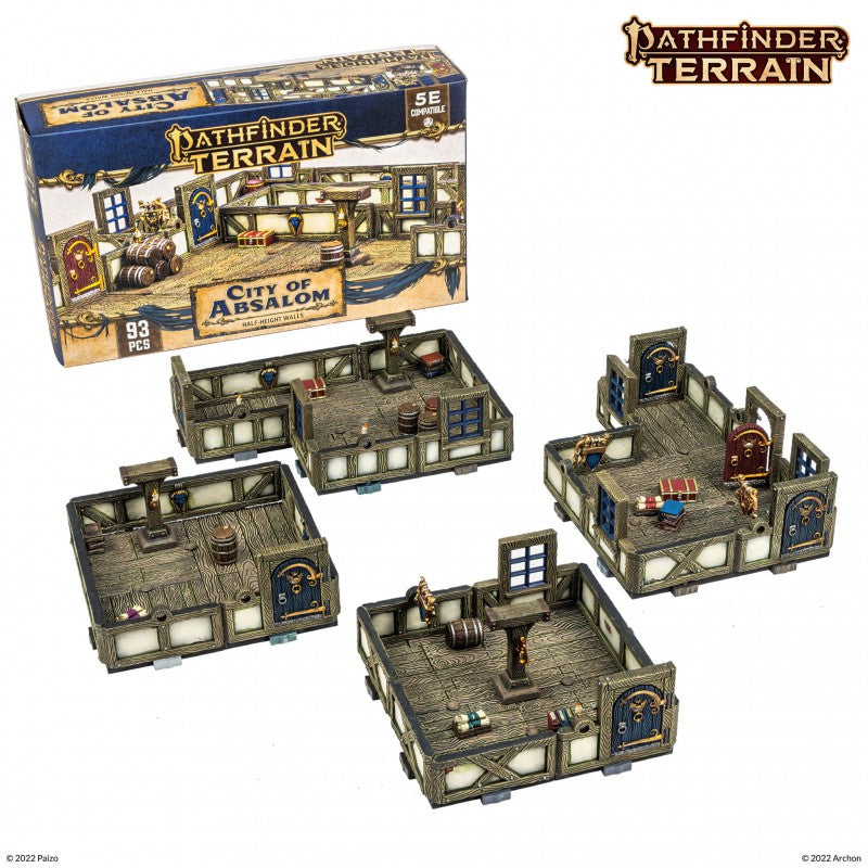 Dungeons & Lasers: Half-Height Walls - Pathfinder Terrain: City Of Absalom