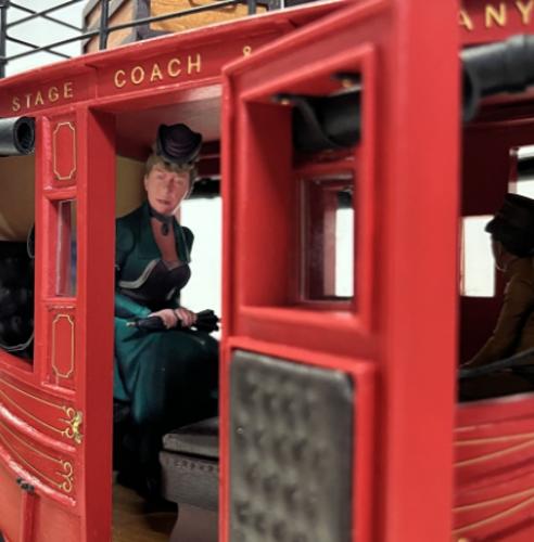 Wooden Ship - 4 figures: 1/12 Stage Coach
