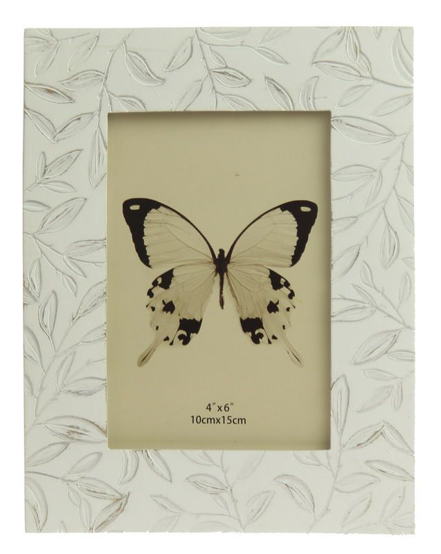 Photo Frame - Etched Small Leaves (4 x 6")